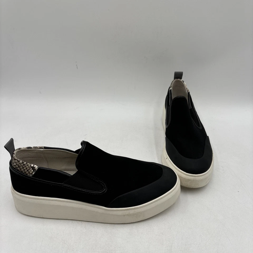 Tênis Feminino Franco Sarto LAZER Preto Tecido Slip On Plataforma Top Baixo 10M - Imagem 1 de 4