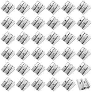 36 Pack Metal Pencil Sharpeners Double Holes Manual Pencil Sharpener Bulk Han... - Picture 1 of 8