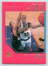 1997-98 SP Authentic Profiles 2 #P40 Joe Smith 76ers Gold (Insert 1:12) b 