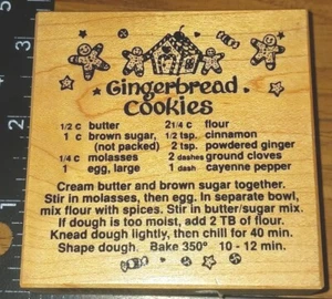 PSX, Lebkuchen Plätzchen Rezept G1151, Weihnachten, (B80)  - Bild 1 von 5