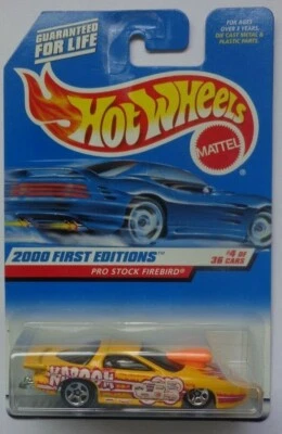 2000 Hot Wheels First Edition Pro Stock Firebird 4/36 (Yellow Version) - Image 1 of 2