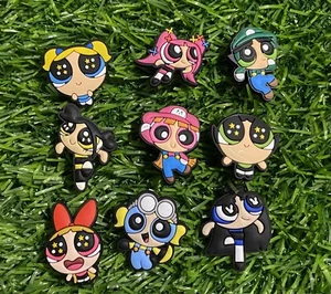 Konvolut 9 Power Puff Thema Schuh Charms. Kompatibel mit Crocs. - Bild 1 von 1
