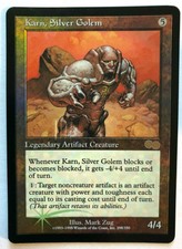 MTG: KARN Silver Golem FOIL - Urza's Saga - Arena Promo - RESERVED LIST - R - NM
