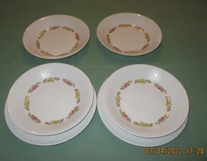 6 Teller - 2 Speiseteller + 4 Suppenteller - „Winterling“ - Marktleuthen Bavaria - Bild 1 von 6