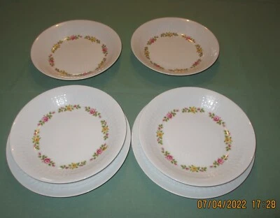 6 Teller - 2 Speiseteller + 4 Suppenteller - „Winterling“ - Marktleuthen Bavaria - Bild 1 von 4