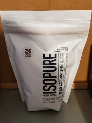 (CAD 01/27) Isopure Zero Carb Protein Powder sin sabor - 25 gramos de proteína, 1 lb Foto 1 de 4