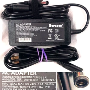 SUPERER AC ADAPTER SPD195334N NEW NO BOX 19.5 VDC 3.34A 65W - Picture 1 of 7