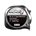 Anchor Brand Easy To Read Tape Measure, 1 Inches X 25 Ft, Yellow - 1 Per Ea