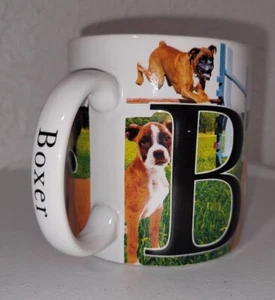 AMERICAWARE Keramik TASSE große TASSE BOXER HUND LEBENDIGE FARBEN & FOTOS VON BOXERSHORTS - Bild 1 von 12