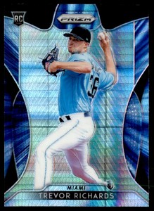 2019 Panini Prizm Trevor Richards RC Miami Marlins #264 Blue