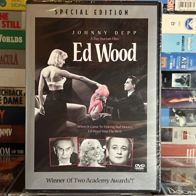 Ed Wood 1994 DVD New Johnny Depp Martin Landau Tim Burton Oscar Winning Biopic - Image 1 of 4