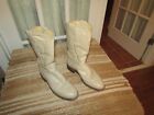 Justin Ivory Smooth Ostrich Roper Cowgirl Boots Women's sz 5 B style J9211 USA