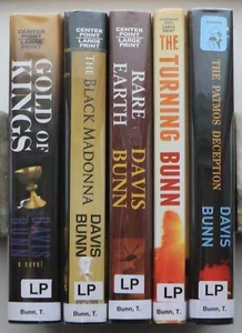 Lot of 5 Large Print Davis Bunn Christian Fiction Books from 2009-2014 - Picture 1 of 3