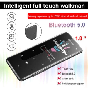 Reproductor MP4 MP3 Bluetooth Pantalla Táctil Deporte Sonido Sin Pérdidas HIFI Música Radio FM - Imagen 1 de 16