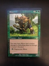 Rare 2000 Starter Nemesis Foil   Rhox Promo Magic The Gathering Card (LP/NM)