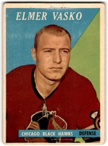 Elmer Vasko 1958-59 Topps #12 PUNCHED/SOFT CORNERS - Bild 1 von 2