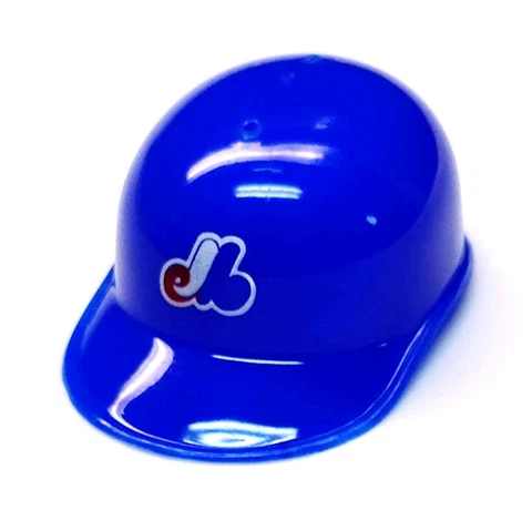 MONTREAL EXPOS MLB RARE 1999 NEW MINIATURE BATTING HELMET 2" LONG PLASTIC Cover