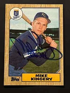 Mike Kingery signed Autogramm 1987 Topps Baseball #203 Royals - Bild 1 von 2