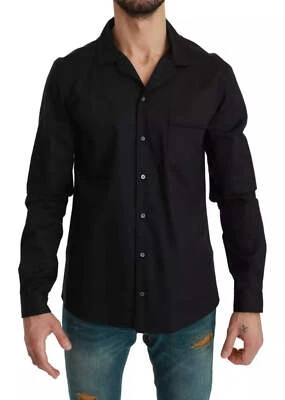 Camisa de salón pijama a rayas de algodón azul Foto 1 de 4