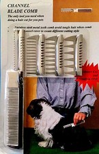 comb with razor for cutting dog hair