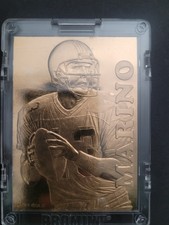 1995 Dan Marino Promint Baseball Card 22K Gold