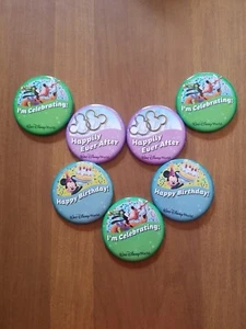 2022 NEW Walt Disney World~ I'm Celebrating Goofy Button Pin Happy Birthday LOT - Picture 1 of 8