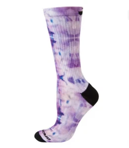 Brooks Pacesetter Women's Crew Tie-dye running Socks Size M 7-9.5 NWT - Picture 1 of 5