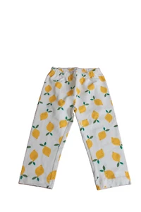 Hanna Andersson Size 5 (110) Girls Lemon Pattern Leggings/Pants. Summer Fun! - Picture 1 of 3