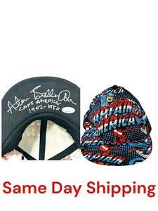 Sombrero Allen Bellman Firmado Autografiado 2009 Capitán América Marvel Certificado de Autenticidad JSA - Imagen 1 de 7