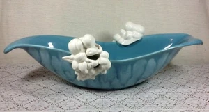 Mid Century Royal Haeger Cloudy Blue Console Bowl  - Picture 1 of 3