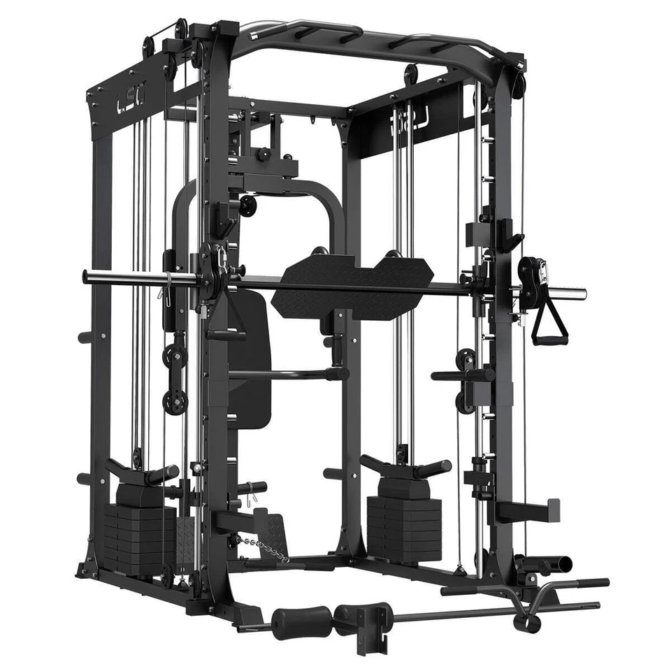 NNEDSZ LSG GRK200 10-in-1 Home Gym Station, Power Rack, Smith Machine and Cable - Image 1 of 4
