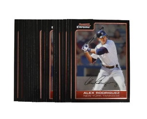 (20) Card Lot 2006 Bowman Chrome Alex Rodriguez #100 HOF NrMt/Mt - Picture 1 of 2