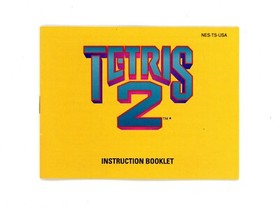 Tetris 2 - Nintendo NES - Manual Only - Instruction Booklet - GREAT Condition