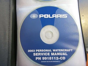 Polaris 2003 Manuale di servizio moto d'acqua personale su disco #9918112-CD - Foto 1 di 1