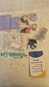 Kit de resina epoxi ZOPALY con moldes y resina de 400 ml - Llaveros hágalo usted mismo para principiantes - Imagen 1 de 11