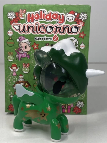 Tokidoki Holiday Unicorno Series 2 Everly Green Mini Figure Christmas New w/ Box Cover