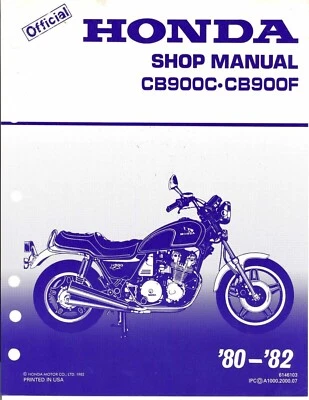 Service Manual Honda CB900C CB900F CB900 Super Sport Custom COMB BOUND - Image 1 of 4