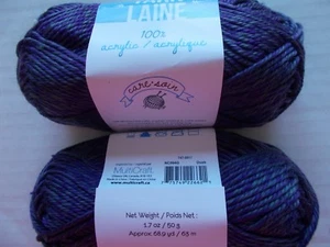 Needle Crafters acrylic twist yarn, Dusk, lot of 2 (69 yds ea) - Picture 1 of 2