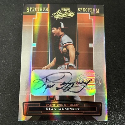 2005 Playoff Absolute Memorabilia Autographed Rick Dempsey #178 07/50 Orioles - Image 1 of 4