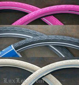 28"x1 1/2 Schwalbe Delta Cruiser TIRES 635Rim Vintage Raleigh Bicycle Dutch Bike - Picture 1 of 36