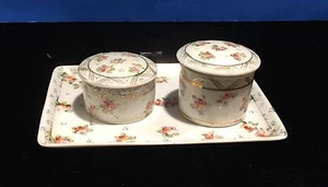 Cajas y bandeja vintage para tocador nipón - Imagen 1 de 6