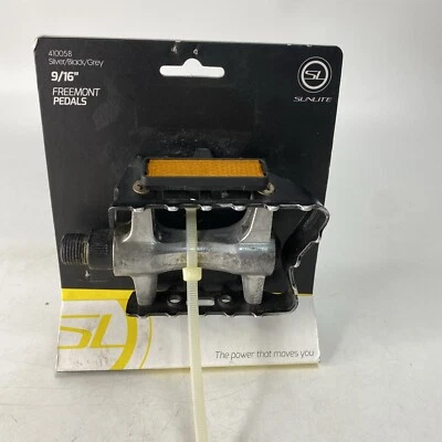 Sunlite Freemont Alloy Frame with nylon co-molded Sport Pedals, 9/16 Silver Pair - Image 1 of 4