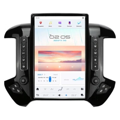 Radio inteligente Android Tesla estéreo para Chevrolet Silverado GMC Sierra 2013-2019 Foto 1 de 4