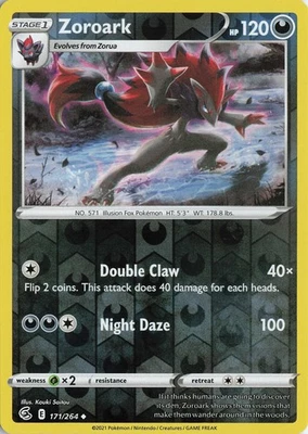 Zoroark Reverse Holo Uncommon – SWSH08: Fusion Strike #171/264 Pokémon TCG - Image 1 of 2
