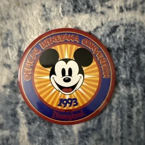 Disney 1993 Disneyland Disneyana Convention Mickey Mouse Button - Picture 1 of 2