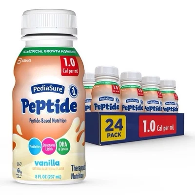 17 estuches 24 botellas cada uno 408 pediasure péptido 1.0 Cal batidos de vainilla bebidas 26 Foto 1 de 4