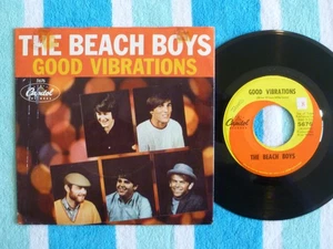 BEACH BOYS Good Vibrations 45 rpm w/ PICTURE SLEEVE Capitol 1966 - Imagen 1 de 2