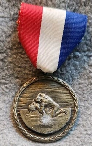 Antique Vintage Wrestling Medal and Ribbon - Picture 1 of 3