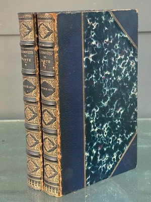 1884 TWO VOL IL CONVITO (THE BANQUET) DANTE ¾ LEATHER R.W. SMITH BINDER ITALIAN - Image 1 of 4