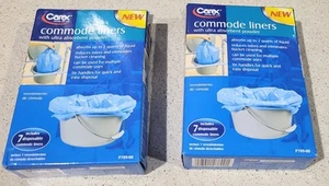 Carex Commode Liners Holds 2 Quarts Of Liquid, 3 Packs of 7 ea, 21 Count - Picture 1 of 8
